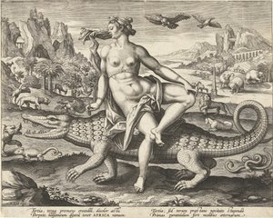 África
Os quatro continentes (título da série) de Adriaen Collaert