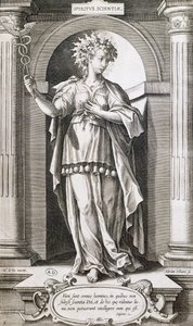 Alegoria das Ciências, de Adriaen Collaert (ca. 1560-1618). de Adriaen Collaert