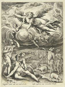 A Anunciação dos Pastores de Adriaen Collaert