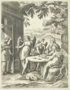 Anunciação de Isaac de Adriaen Collaert