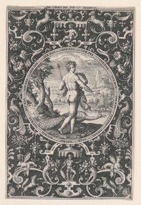 Juno, Placa 1, do Julgamento de Paris de Adriaen Collaert