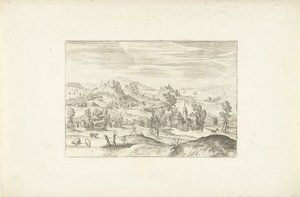 Paisagem com um riacho
Paisagens à volta de Antuérpia (título da série) de Adriaen Collaert