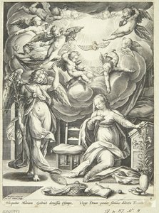 Anunciação de Maria de Adriaen Collaert