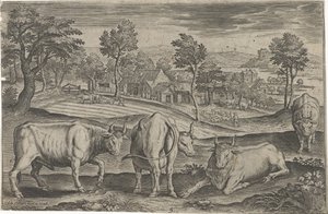 Runderen
Vierpotige dieren (título da série)
Animalivm Qvaddrvpedvm (título da série) de Adriaen Collaert