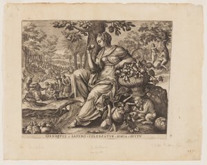 Paladar, de Os Cinco Sentidos de Adriaen Collaert