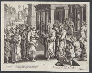 A cegueira de Elimas de Adriaen Collaert