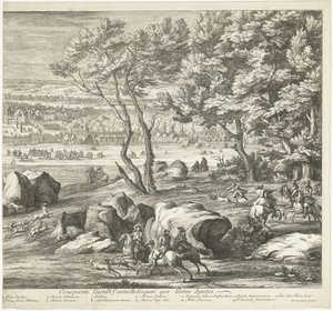 Vista do castelo de Fontainebleau (página da direita)
Veuë du Chasteau de Fontainebleau du costé du Jardin (título sobre o objecto)