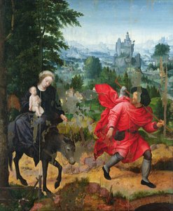 Voo para o Egito de Adriaen Isenbrandt or Isenbrant