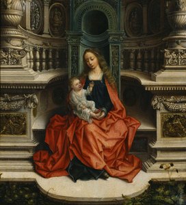 A Madonna e a Criança Entronizada, século XVI
