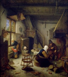 Uma família camponesa em casa, 1661