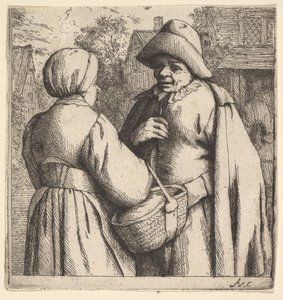 Conversa na rua, 1610-85. de Adriaen Jansz. van Ostade