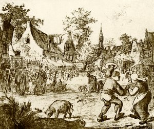 Parque de diversões holandês de Adriaen Jansz. van Ostade