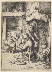 Pai alimentando seu filho, 1610-85.