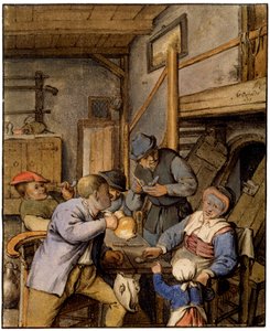 Em uma taberna, 1677. de Adriaen Jansz. van Ostade