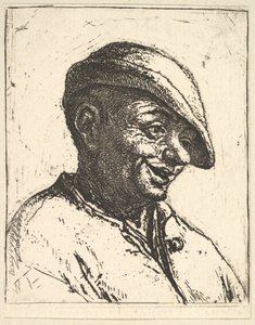 Camponês rindo, 1610-85. de Adriaen Jansz. van Ostade