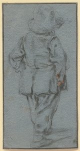 Menino de pé por trás de Adriaen Jansz. van Ostade