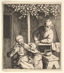 A boneca, 1610-85. de Adriaen Jansz. van Ostade