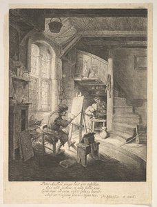 O pintor, século XVII. de Adriaen Jansz. van Ostade