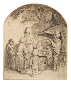 O Quacksalver (gravura) de Adriaen Jansz. van Ostade