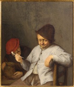O fumante e o bebedor, c.1650 de Adriaen Jansz. van Ostade