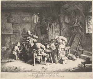 The Taste, 1610-85. de Adriaen Jansz. van Ostade