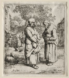 Os dois fofoqueiros. de Adriaen Jansz. van Ostade