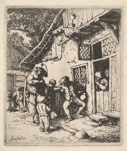 Músicos Viajantes, 1610-85. de Adriaen Jansz. van Ostade