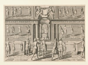 Quatro pratos de L de Adriaen Matham
