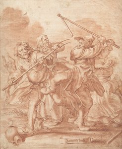 Lutando Camponeses, 1600-62 (giz no papel)
