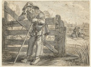 O Amor Louco de Leendert Gordo e Lijsje Teunis, com Joncker Maerten de Adriaen Pietersz van de Venne