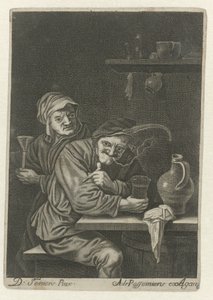 Agricultor de fumar na pousada de Adriaen Possemiers