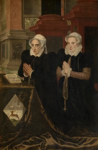 Calvário e a Família de Gillis de Smidt e Maria de Deckere (óleo sobre painel)