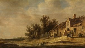 Paisagem (óleo sobre painel) de Adriaen Thomasz Key