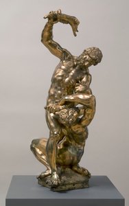 Caim matando Abel, 1622 bronze dourado