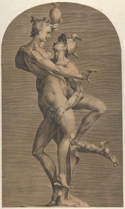 Mercúrio Abduzindo Psique, ca. 1620. de Adriaen de Vries