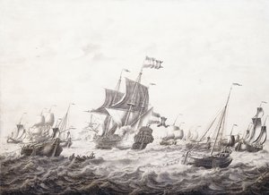 Redes de pescadores quebrando homens de guerra,