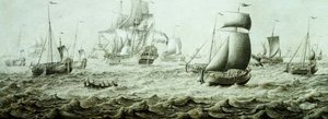 Expedição em águas agitadas (desenho a lápis)