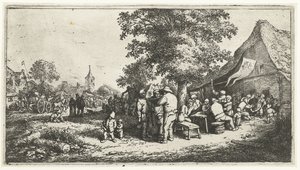 feira do agricultor de Adriaen van Ostade