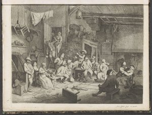 Dança na estalagem de Adriaen van Ostade