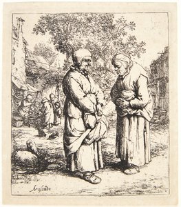 Os dois contos de fofocas de Adriaen van Ostade