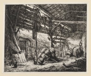 O celeiro de Adriaen van Ostade