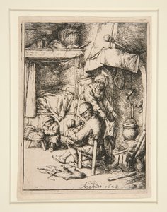 Le p?re de famille (Pai da família) de Adriaen van Ostade