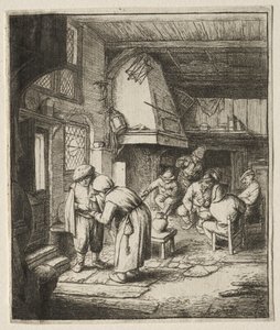 Camponês liquidando sua dívida de Adriaen van Ostade