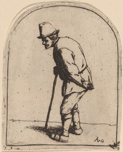 Camponês com as costas tortas de Adriaen van Ostade