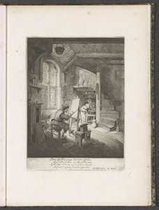 Pintor no seu estúdio de Adriaen van Ostade