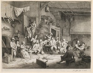 Baile na taberna de Adriaen van Ostade