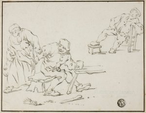 Cena da taverna de Adriaen van Ostade