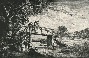 O Pescador, 1906. de Adriaen Jansz. van Ostade