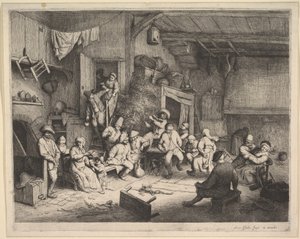 A dança na estalagem de Adriaen van Ostade