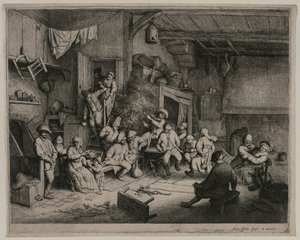 A dança na pousada de Adriaen van Ostade